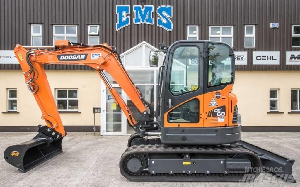 Doosan DX 63-3 Мини екскаватори < 7 т