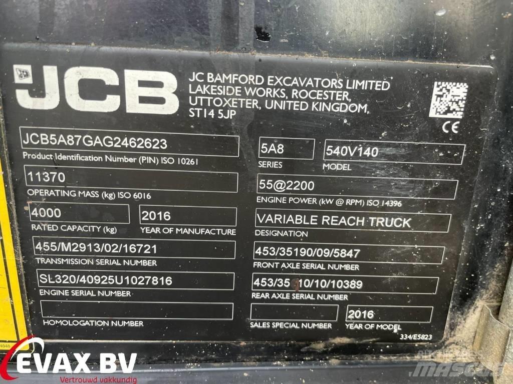 JCB 540-140 Loadall Телескопични товарачи за селското стопанство