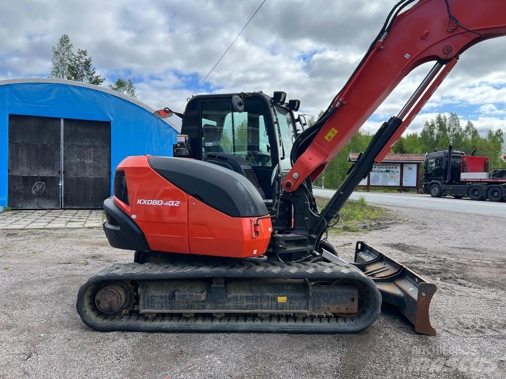 Kubota kx080-4a2 Средни екскаватори 7т - 12т