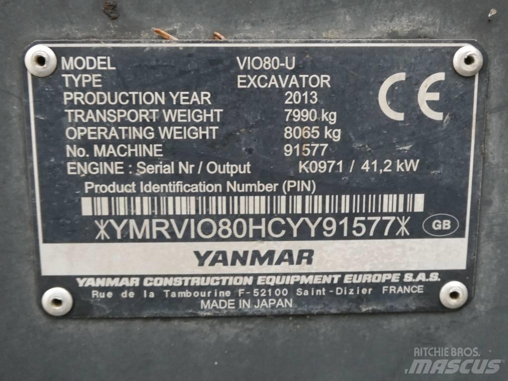 Yanmar Vio 80 U Средни екскаватори 7т - 12т