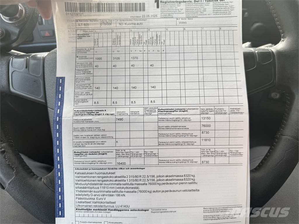 Volvo FH 540 8X4 Камиони с кран с кука