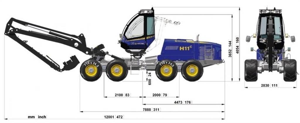 Rottne 651-55449 Шаси