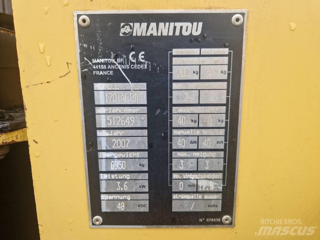 Manitou 170AETJL Съчленени стрелови подемници