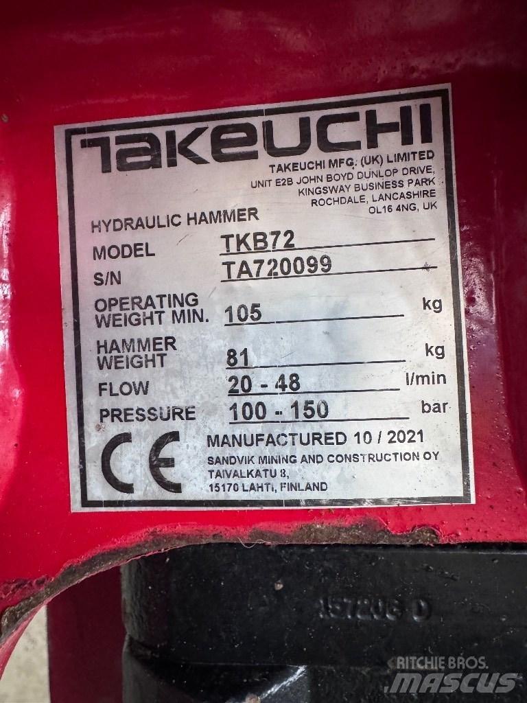 Takeuchi TB 219 Мини екскаватори < 7 т