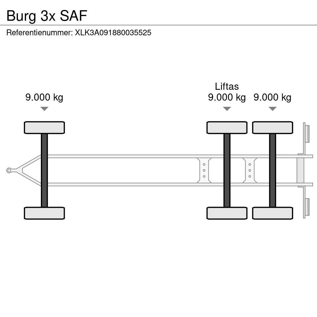 Burg 3x SAF Контейнерни ремаркета