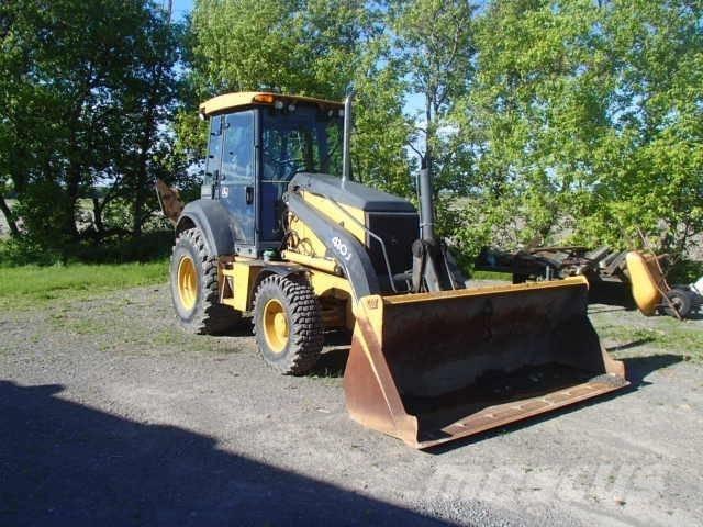 DEERE 410J Товарач със заден ексватор