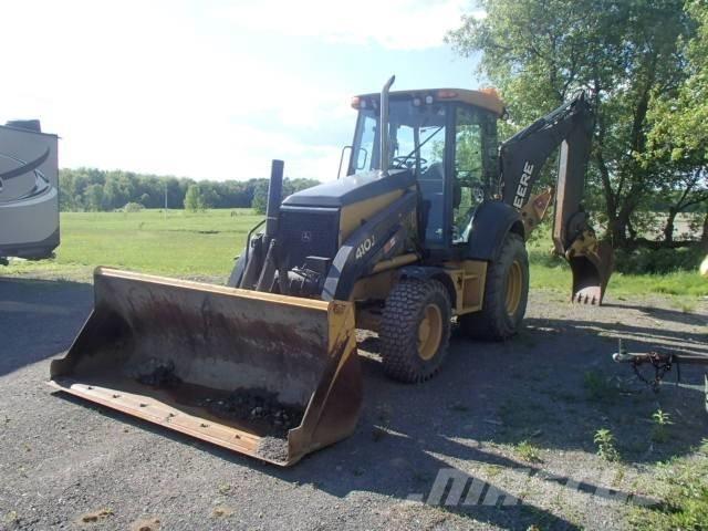 DEERE 410J Товарач със заден ексватор
