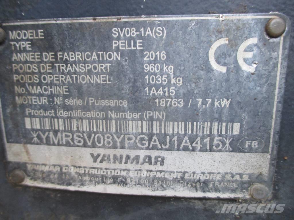 Yanmar SV 08-1 A Мини екскаватори < 7 т