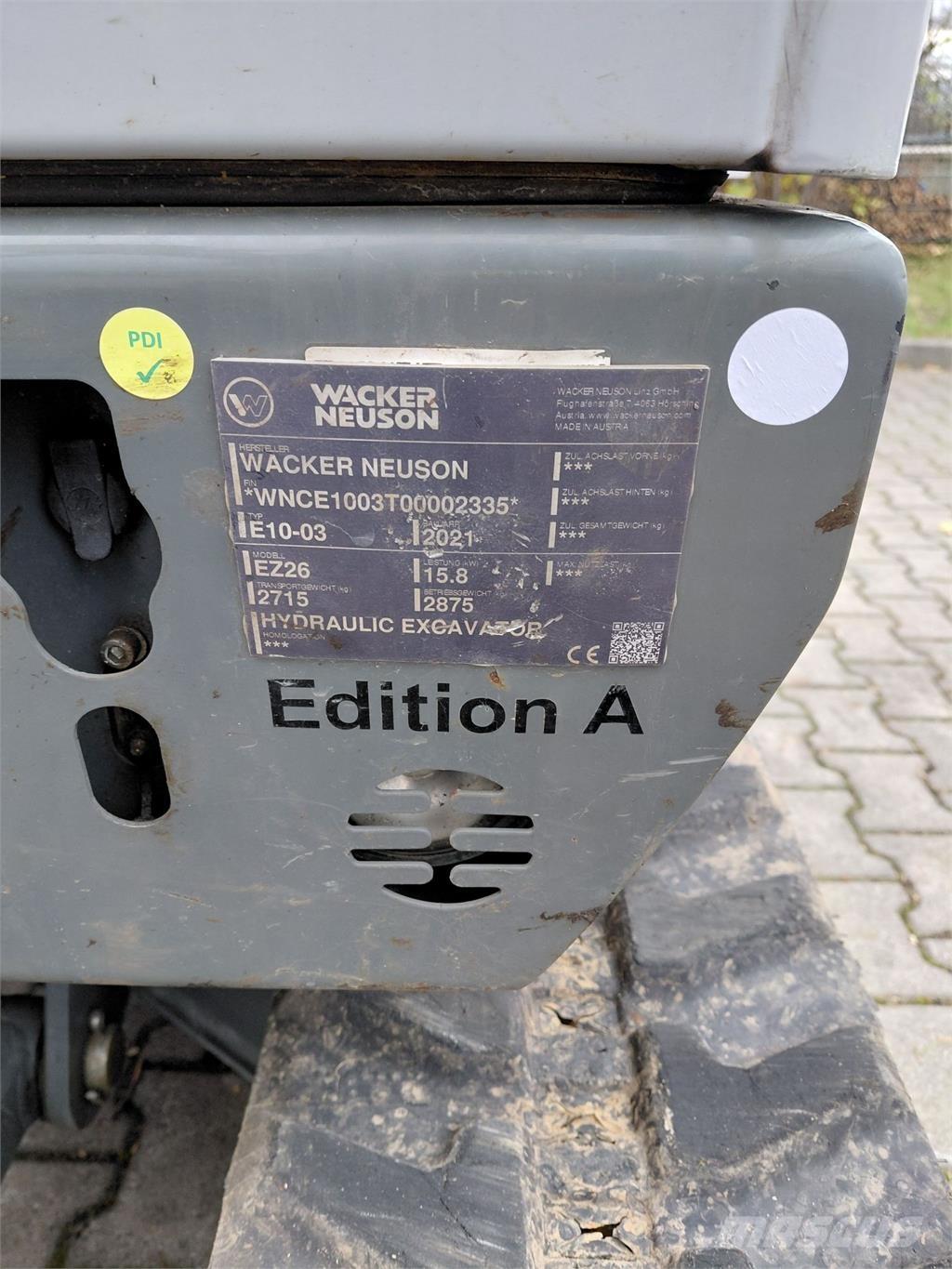 Wacker Neuson EZ26 Верижен екскаватор