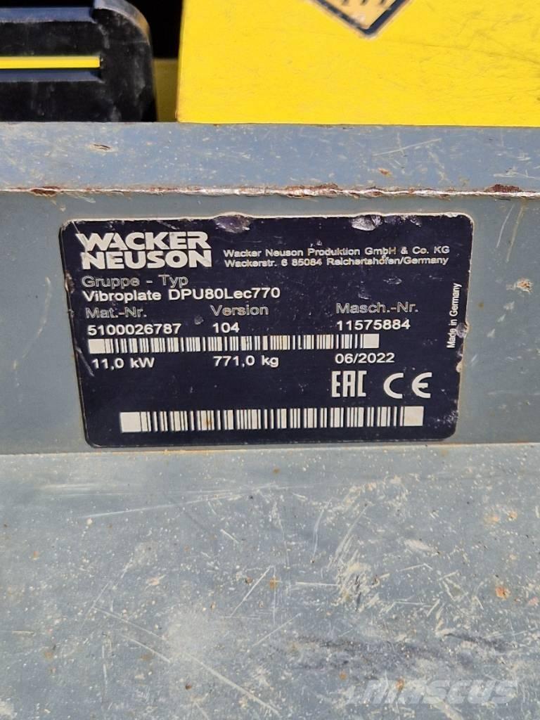 Wacker Neuson DPU 80 Уплътнители за плочи
