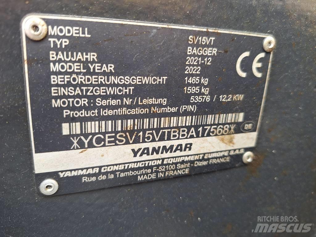 Yanmar SV 15 Мини екскаватори < 7 т