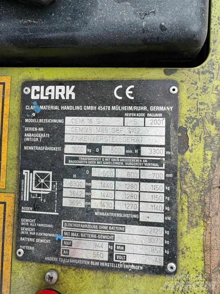 Clark CEM 16S Електрически вилични кари-повдигачи