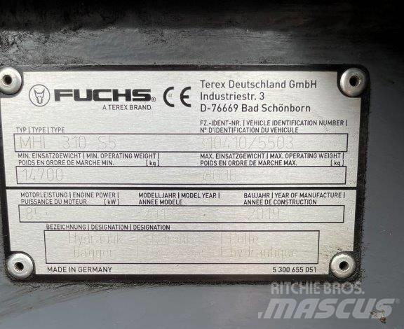 Fuchs MHL310F Оператори на отпадъци/индустрия
