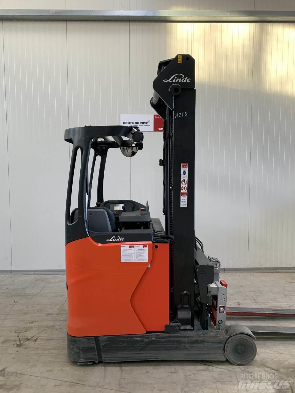 Linde R14 Ретрак/ Високоповдигач с изместване на вилката напред