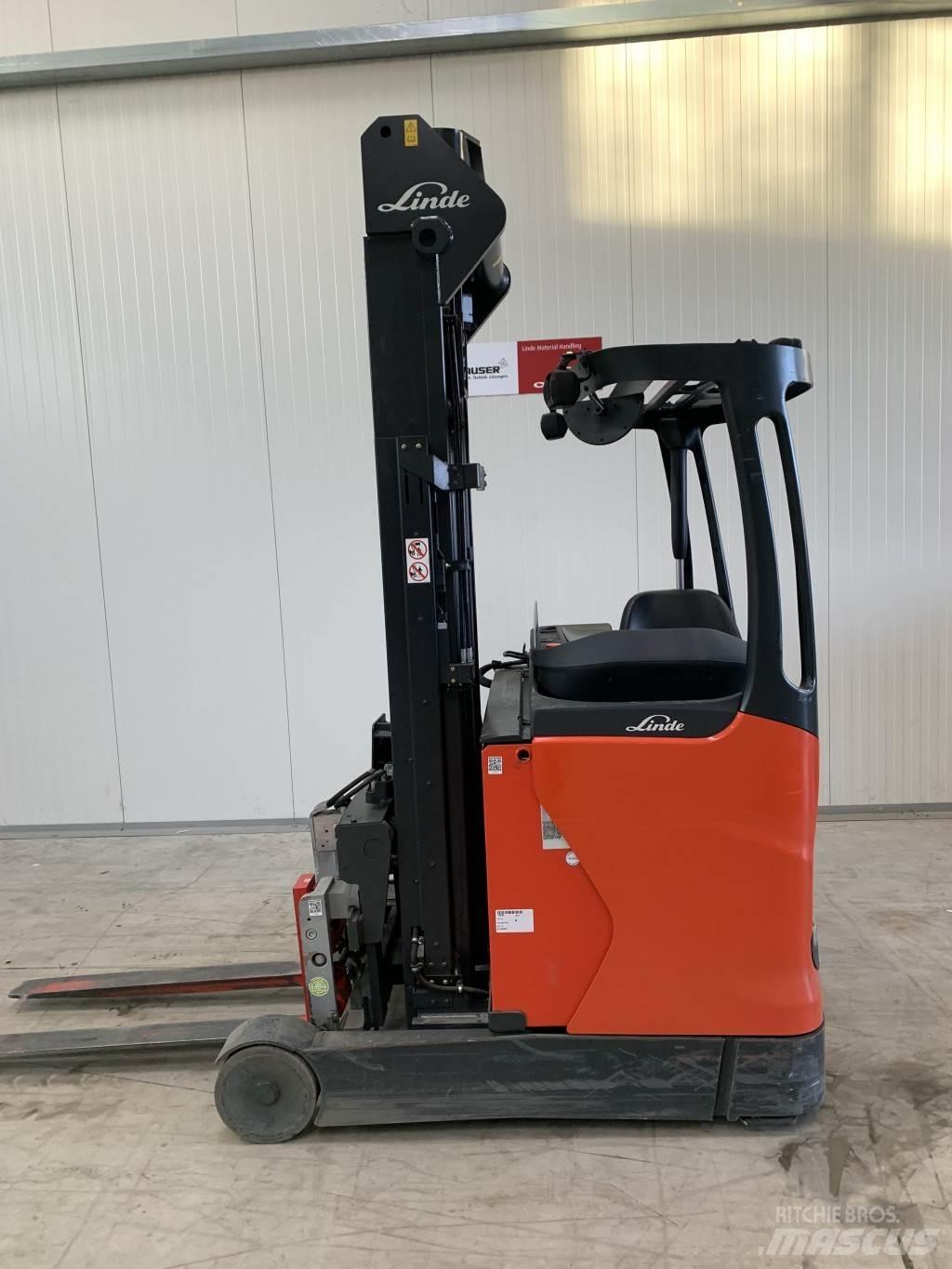 Linde R14 Ретрак/ Високоповдигач с изместване на вилката напред