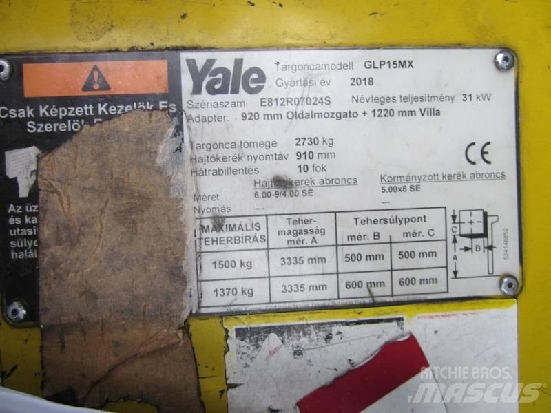 Yale GLP15MX Камиони с АГУ