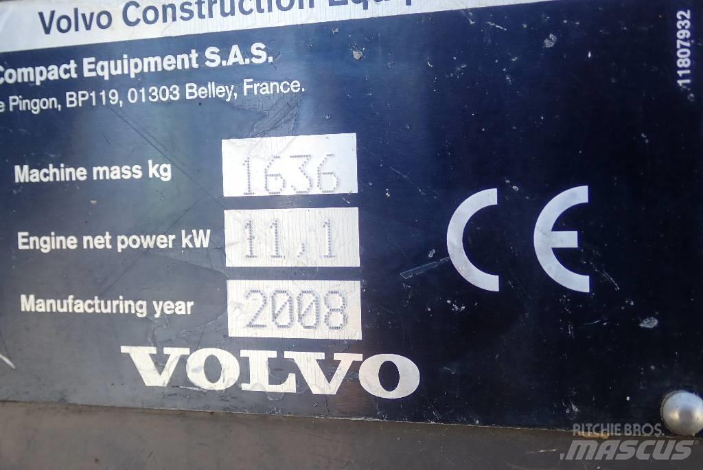 Volvo EC 15 B Мини екскаватори < 7 т