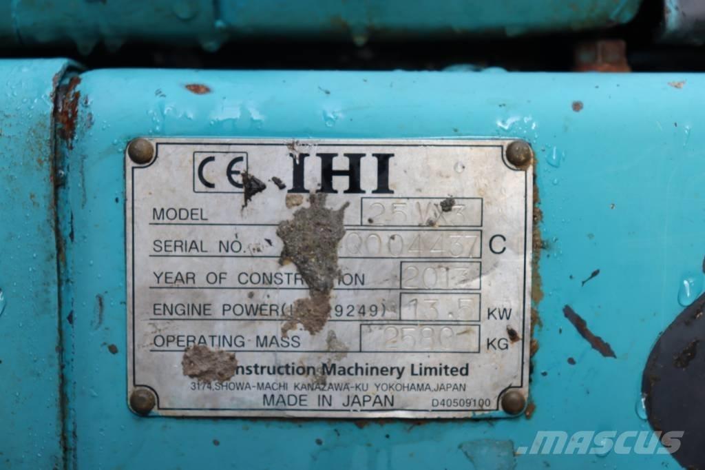 IHI 25 VX 3 Мини екскаватори < 7 т