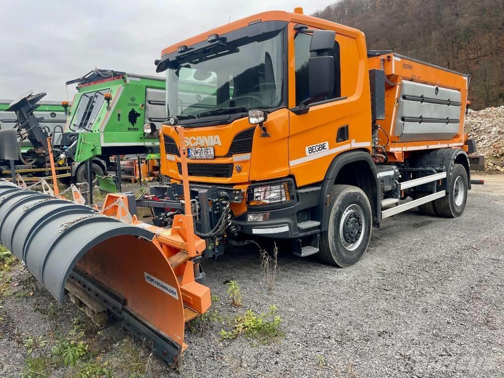 Scania P 410 Разстилачки на пясък и сол
