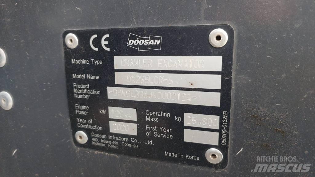 Doosan DX235LCR-5 Верижен екскаватор