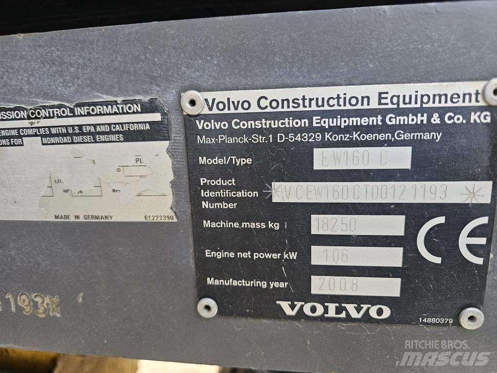 Volvo EW 160 C Колесни екскаватори