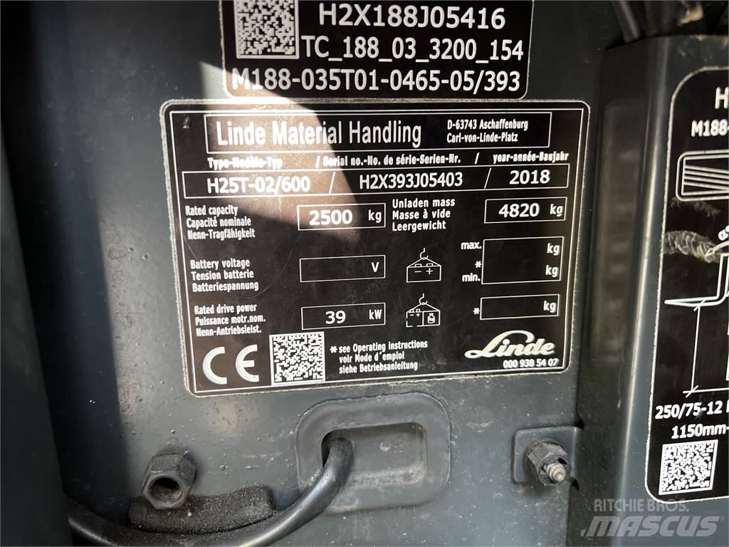 Linde H25T/600 Камиони с АГУ