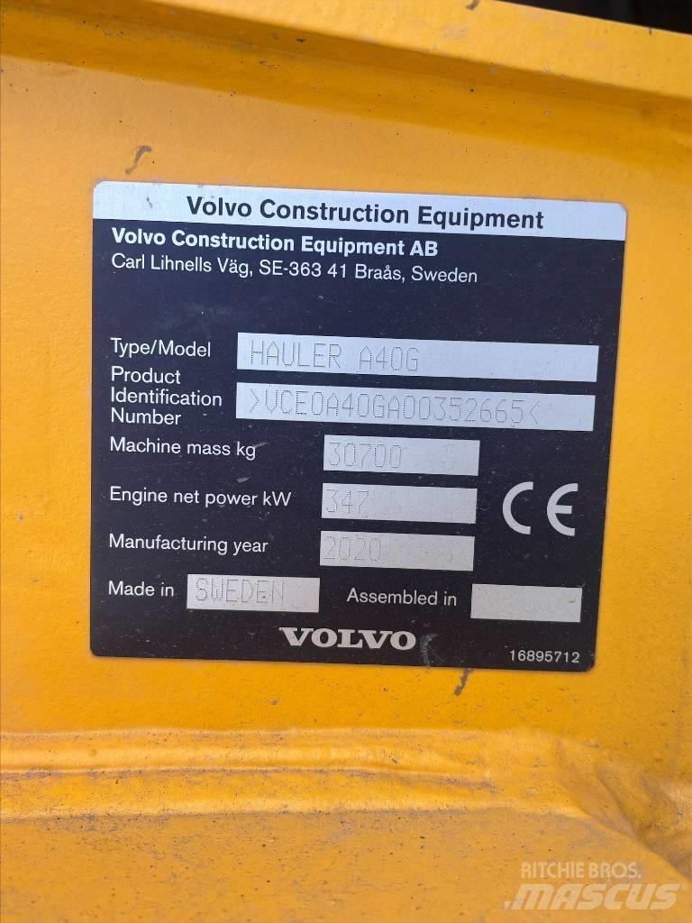 Volvo A40G Дъмпери/моторни превозни средства