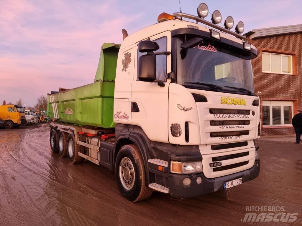 Scania R 480 8X4 Камиони със скипов подемник