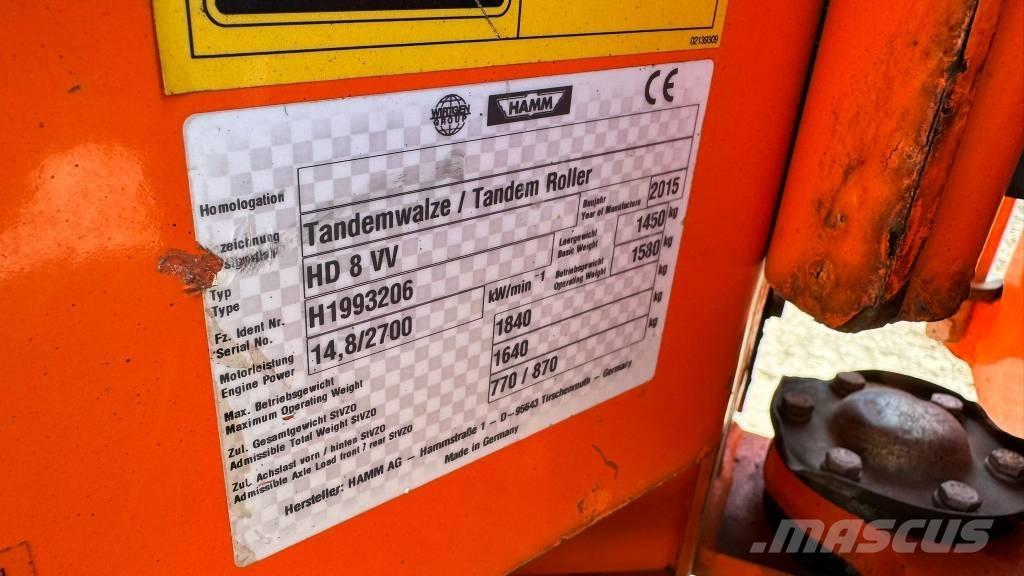 Hamm HD 8 VV Двойни барабанни ролки
