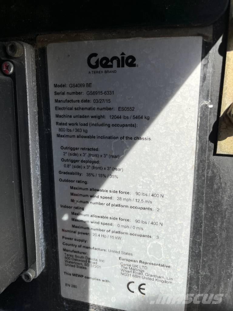 Genie GS 4069 BE Ножични работни платформи