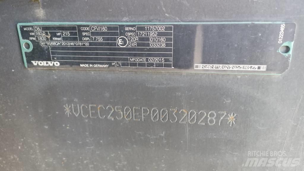 Volvo EC 250 EL Верижен екскаватор