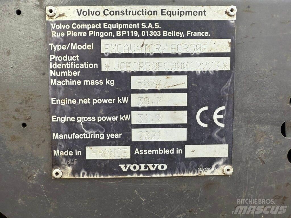 Volvo ECR50F Мини екскаватори < 7 т
