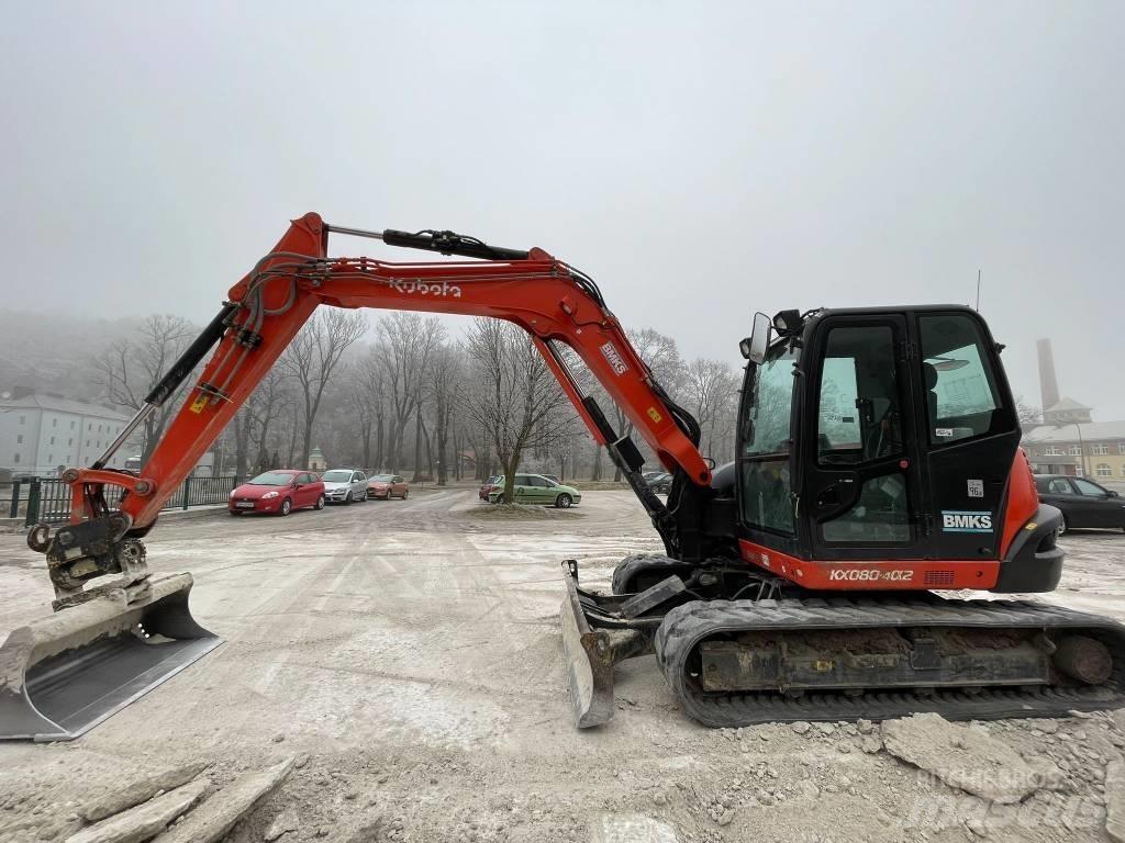 Kubota KX 080-4a2 Средни екскаватори 7т - 12т