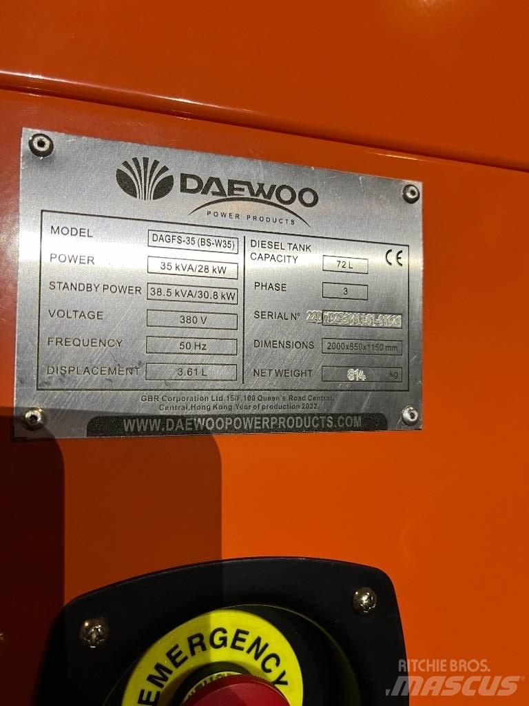Daewoo Dagfs-35 Дизелови генератори
