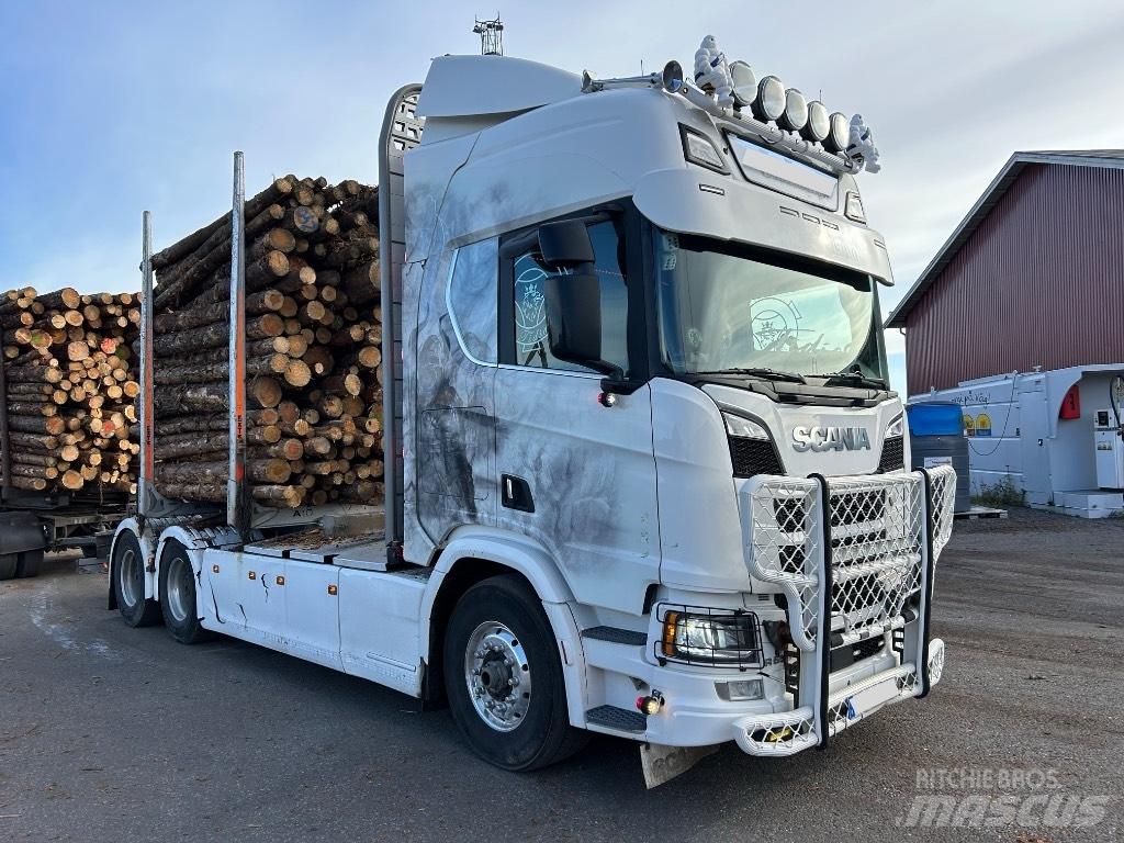 Scania R 650 За превоз на дървени трупи
