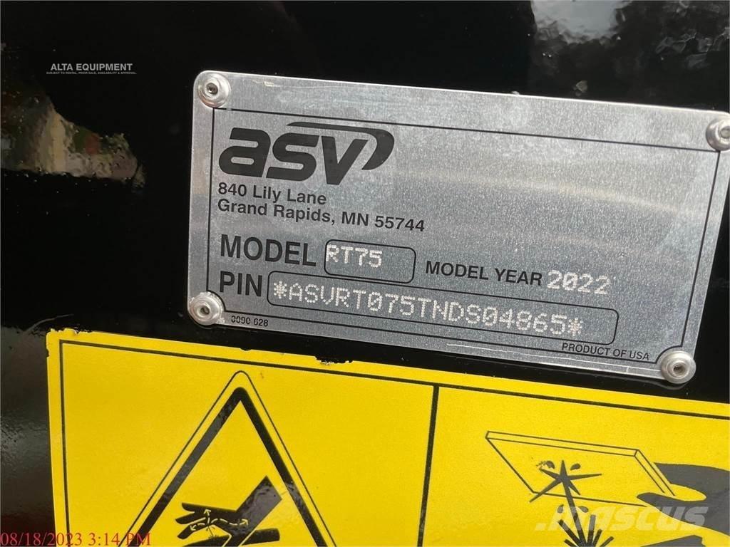 ASV POSI-TRACK RT75 Мини товарачи
