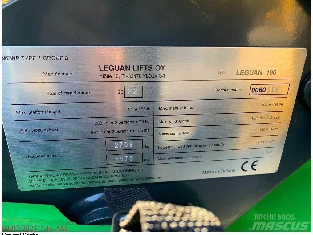 Avant LEGUAN 190 Съчленени стрелови подемници