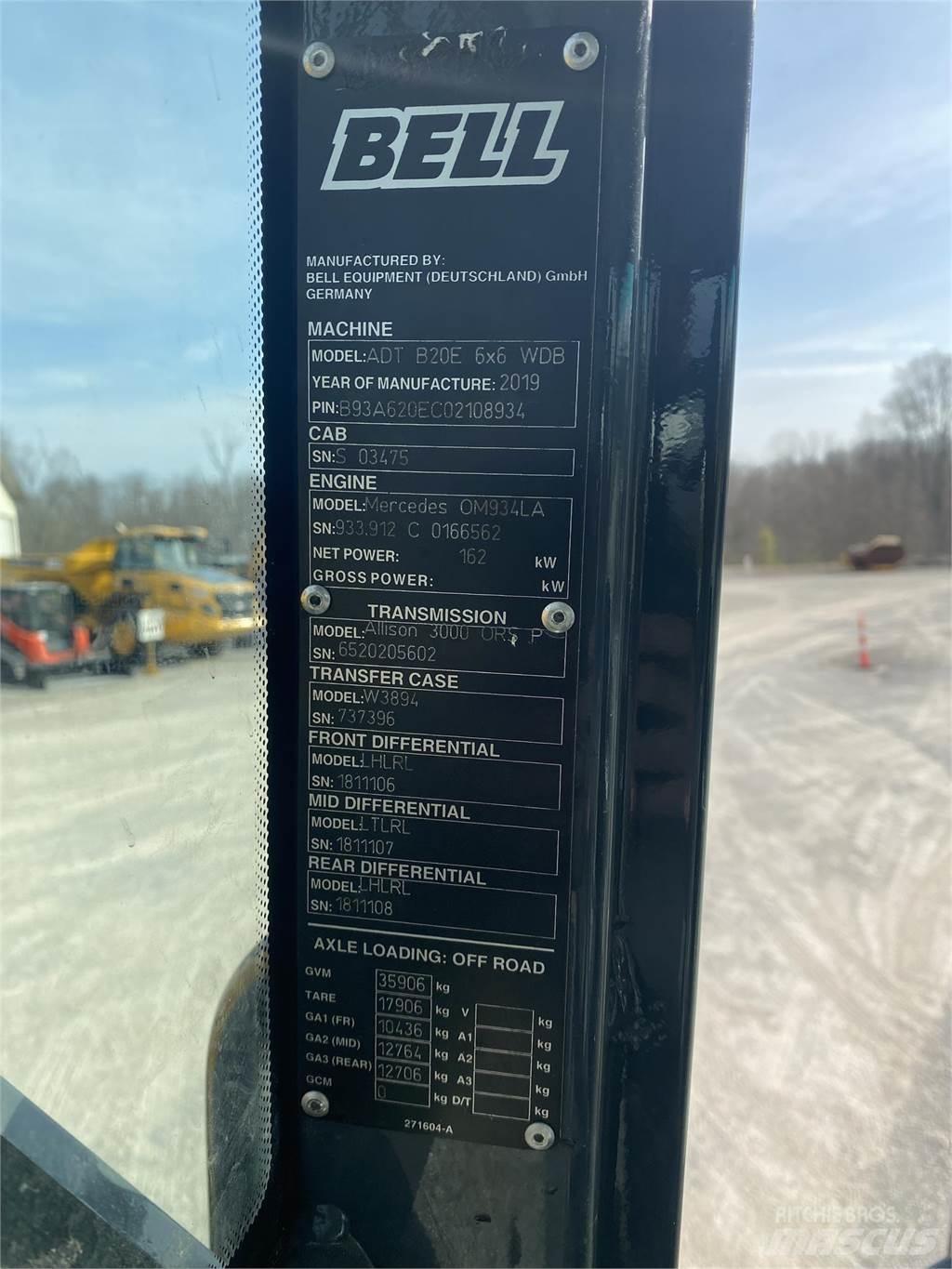 Bell B20E Дъмпери/моторни превозни средства
