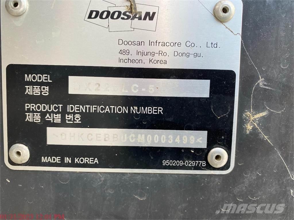 Doosan DX225 LC-5 Верижен екскаватор