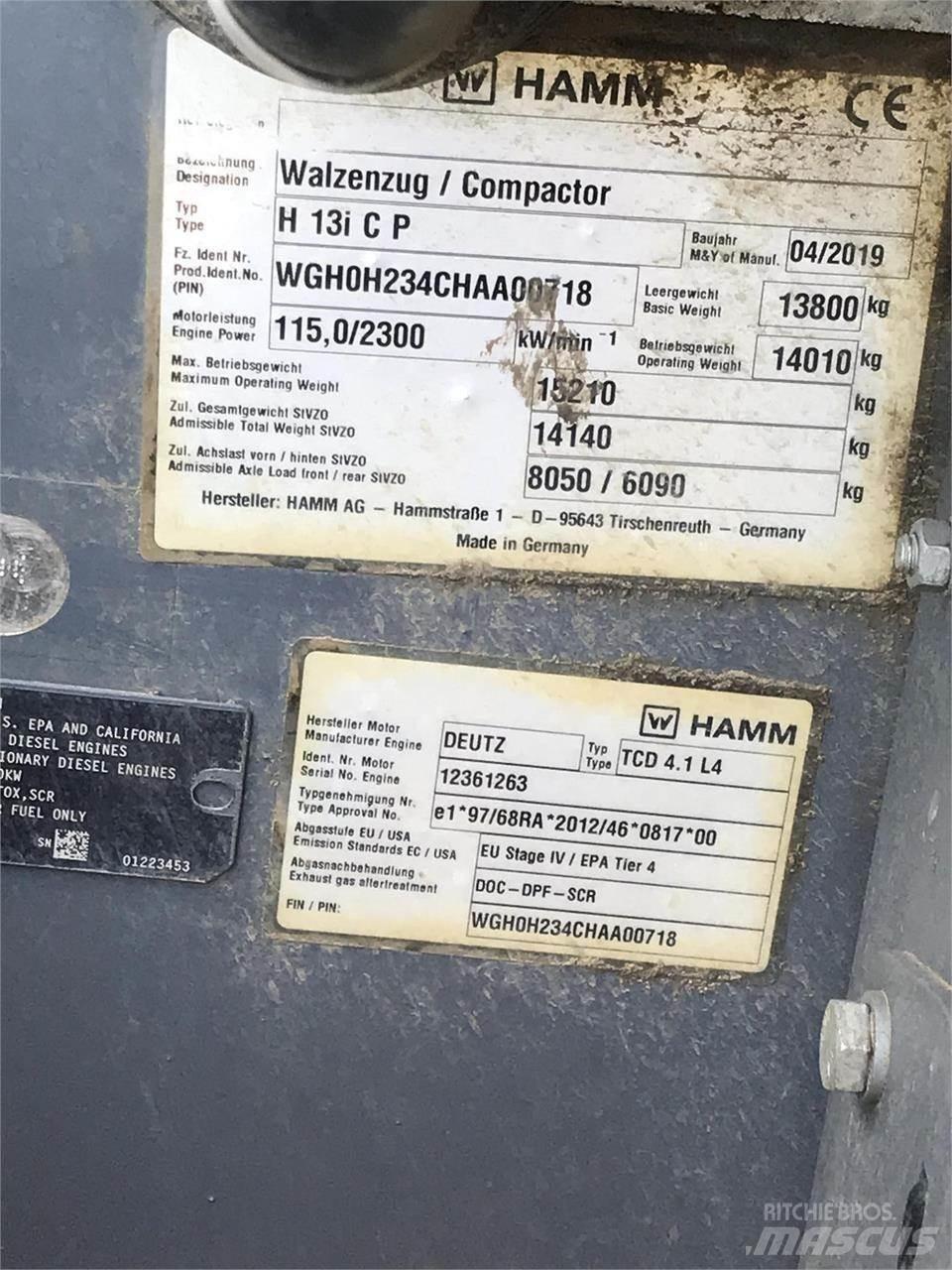 Hamm H13ICP Машини за опаковане на отпадъци
