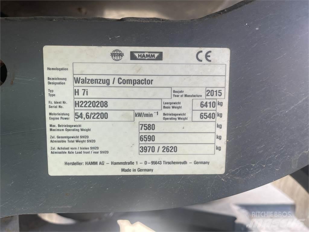 Hamm H7I Двойни барабанни ролки
