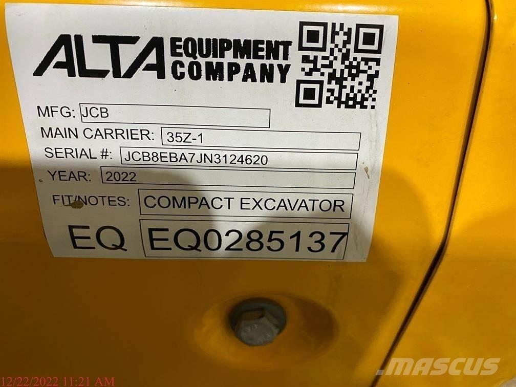 JCB 35Z-1 Мини екскаватори < 7 т