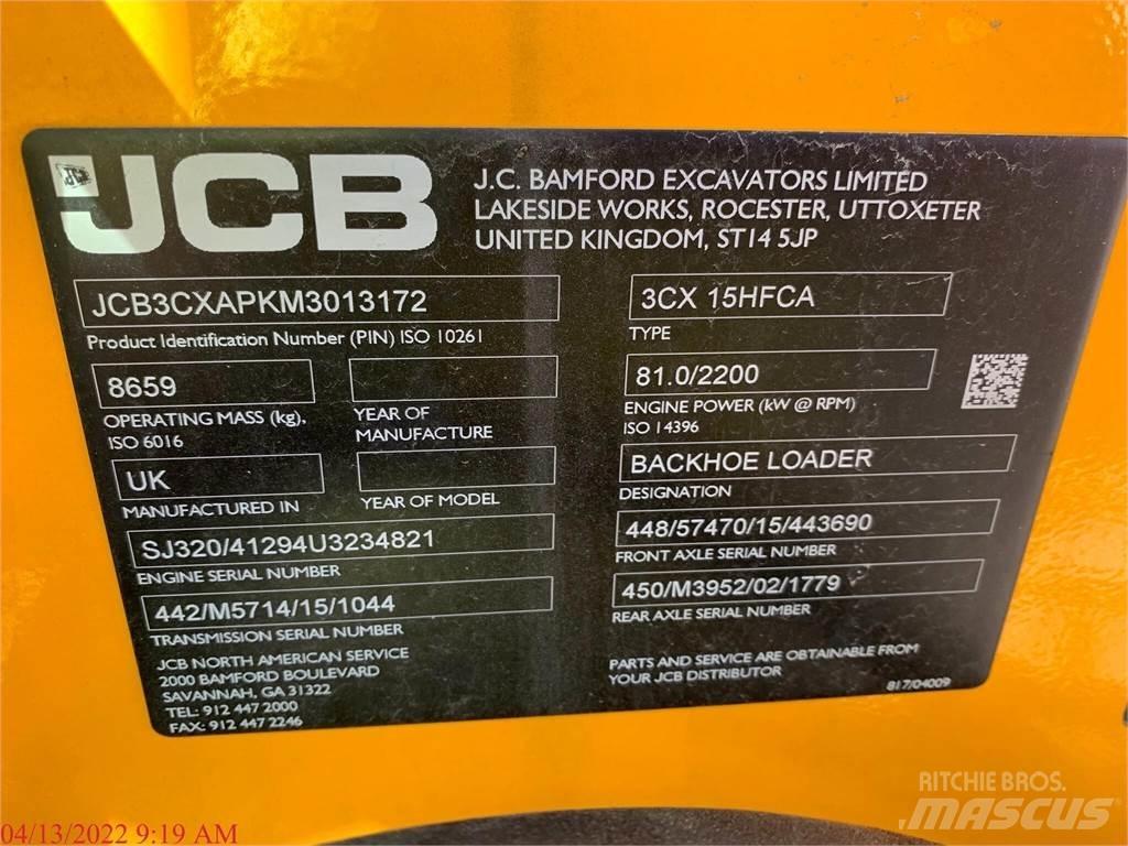 JCB 3CX15 SUPER Товарач със заден ексватор