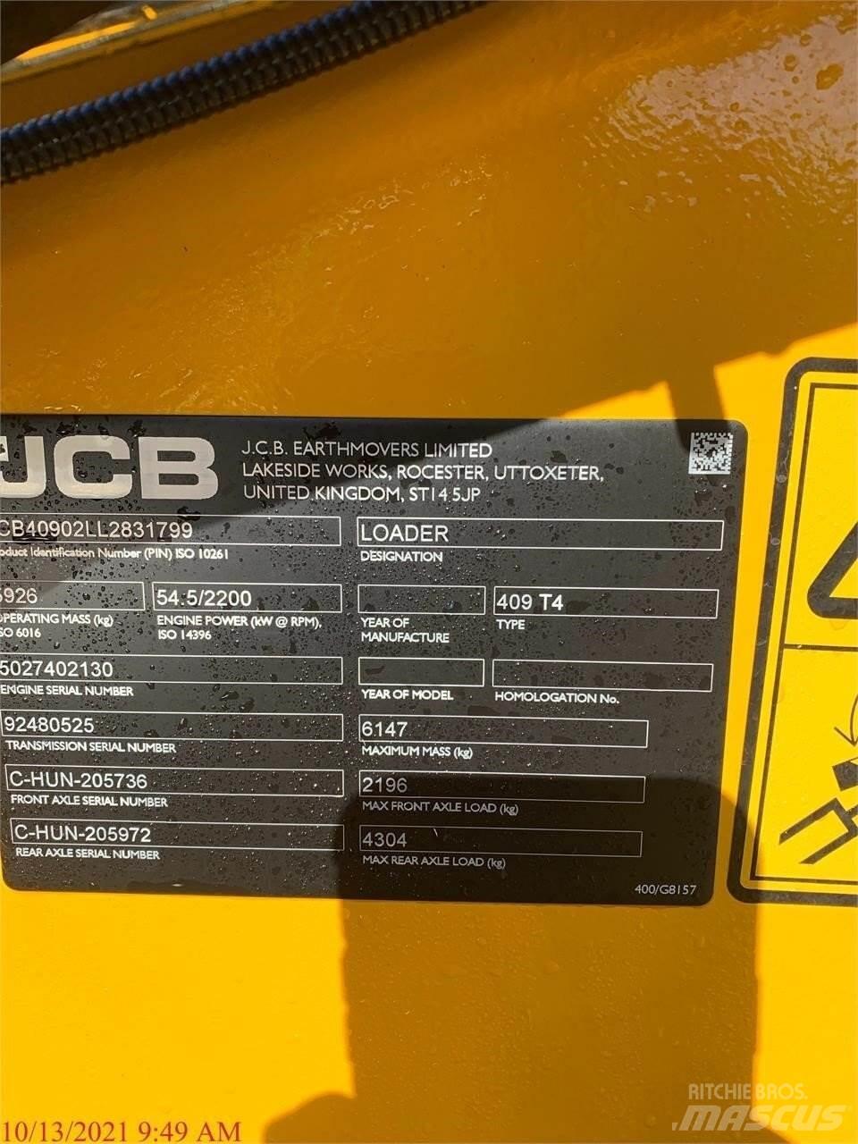 JCB 409 Колесни товарачи