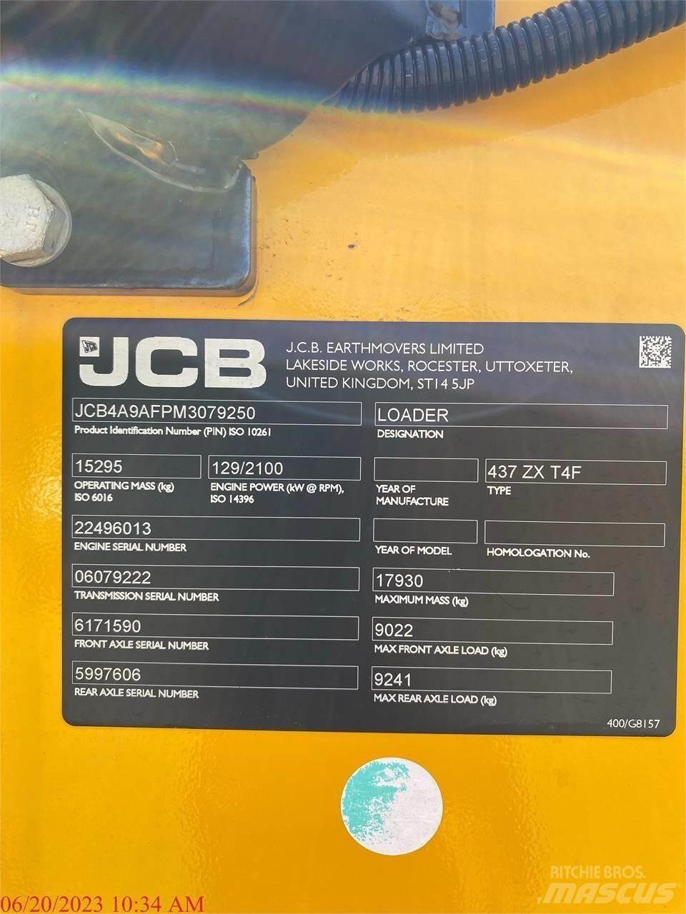 JCB 437ZX Колесни товарачи