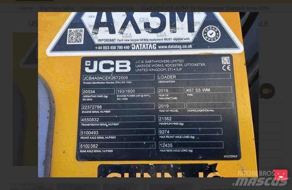JCB 457 Колесни товарачи