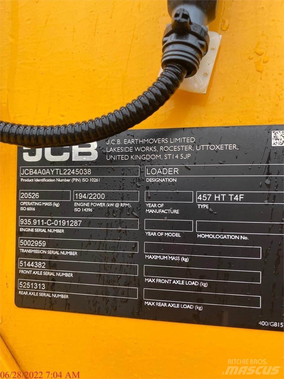 JCB 457HT Колесни товарачи