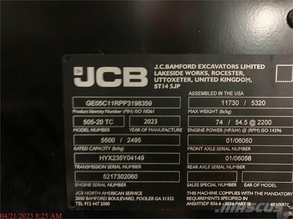 JCB 505-20TC Телескопични товарачи