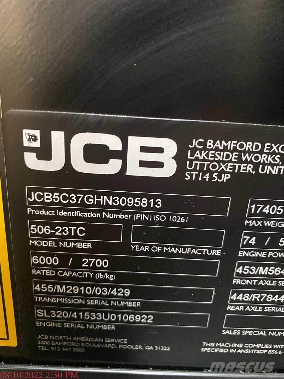 JCB 506-23TC Телескопични товарачи