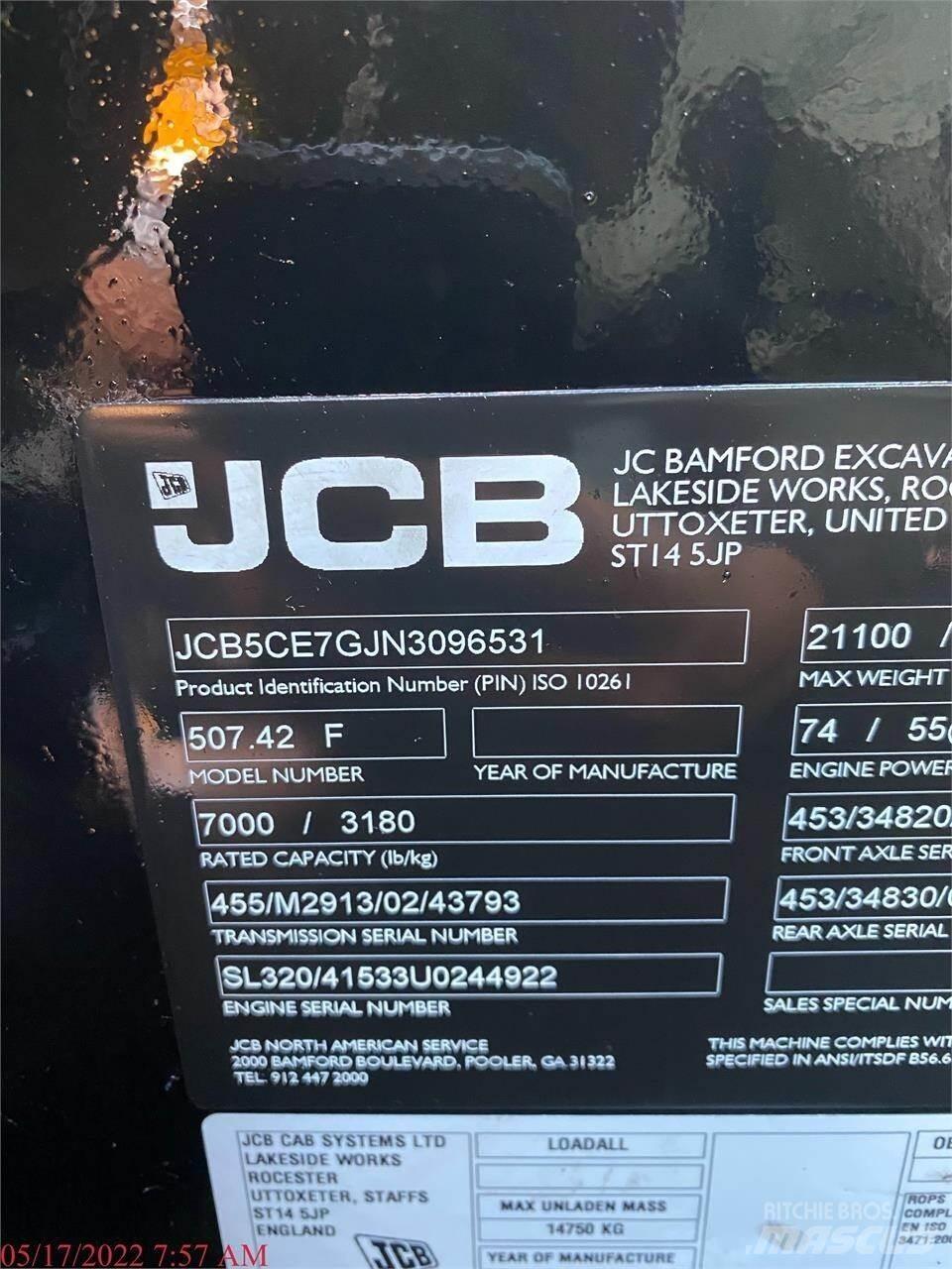 JCB 507-42 Телескопични товарачи